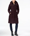 Cole Haan Womens Down Winter Puffer Coat In Merlot