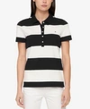 TOMMY HILFIGER RUGBY STRIPED POLO SHIRT, CREATED FOR MACY'S