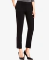 Vince Camuto Solid Ankle-length Pants In Rich Black