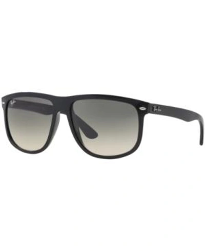 Ray Ban Boyfriend Sunglasses Black Frame Grey Lenses 60-15