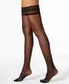 DKNY WOMEN'S SHEER LACE THIGH HIGHS