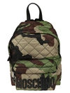 Moschino Quilted Camouflage Mini Backpack