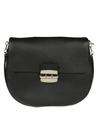 FURLA LEATHER SHOULDER BAG,834729 ONYX