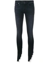 R13 KATE SHREDDED HEM SKINNY JEANS,R13W402255712396054