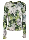 DOLCE & GABBANA HYDRANGEA PRINT CARDIGAN,FRC04K F86AG HAC81