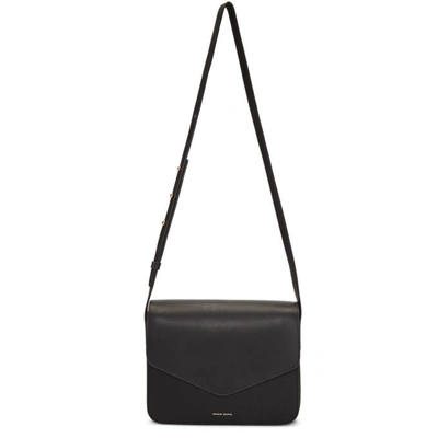 Mansur Gavriel Envelope Leather Cross-body Bag In Black