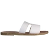 Ancient Greek Sandals Apteros Cutout Leather Slides In White