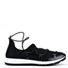 JIMMY CHOO ANDREA BLACK TRAINERS,ANDREA FMM BLACK