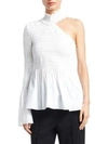 A.L.C Cossette Asymmetric Fit-&-Flare Smocked Top