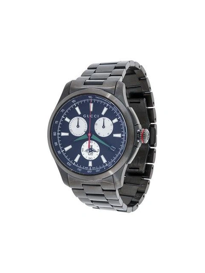 Gucci 'g Chrono Collection Pvd' Armbanduhr In Black