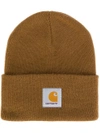 Carhartt Wip Watch Beanie In Brown - Brown In 399m Hamilton Brown