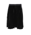 ISABEL MARANT TANZA PLEATED VELVET SKIRT,P00269407