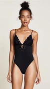 FLEUR DU MAL CHARLOTTE THONG BODYSUIT,FDUMA30252