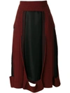 MAISON MARGIELA patterned cut out skirt,S29MA0300S4834112393629