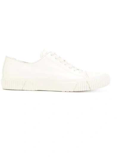 Both Ridged Sole Sneakers In White