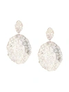 AURELIE BIDERMANN Vintage Lace clip-on earrings,LACEEARRINGSCLIPSILVER12406890