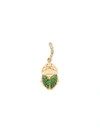 AURELIE BIDERMANN MINI SCARAB TSAVORITE AND DIAMOND PENDANT,BEEPD05GV1112406538