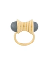 Wouters & Hendrix Vergoldetete 'curiosities' Ring Mit Perlen In Metallic