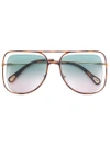 CHLOÉ FLOATING FRAME SUNGLASSES,CE130S12407992