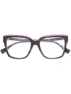 FENDI 玳瑁方框眼镜,FF027912371565