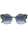 FENDI 五边形框太阳眼镜,FF0261S12370612
