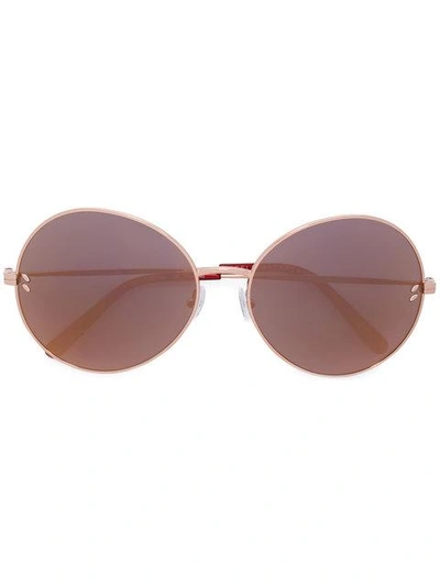 Stella Mccartney Round Tinted Sunglasses In Metallic