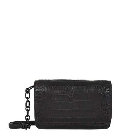 Nancy Gonzalez Crocodile Wallet Bag In Black