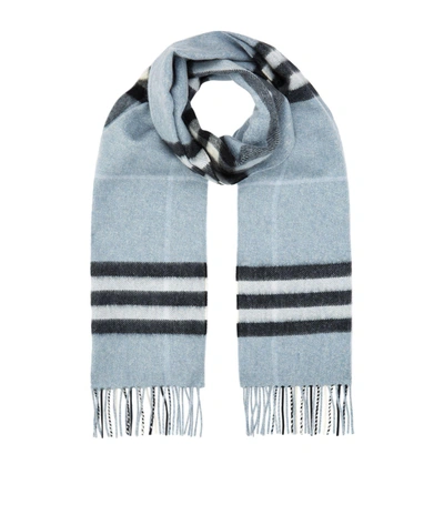 Burberry Classic Cashmere Scarf In Blue