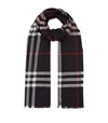 BURBERRY LIGHTWEIGHT WOOL AND SILK CHECK SCARF,P000000000005182789