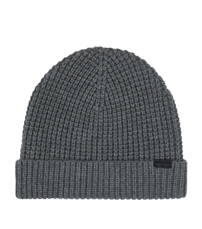 Burberry Knitted Beanie Hat In Grey