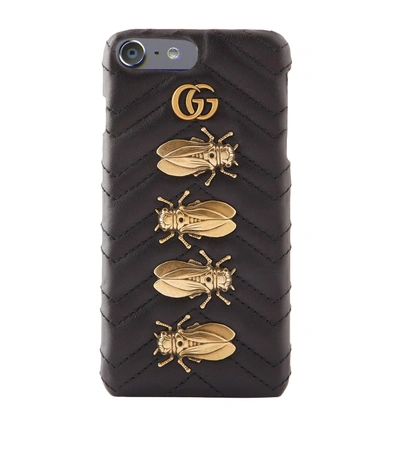Gucci Marmont Beetle Iphone 7 Case In Black