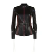ALEXANDER MCQUEEN STITCHED LEATHER JACKET,P000000000005733263