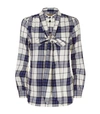 BURBERRY PUSSYBOW FLANNEL SHIRT,P000000000005620304