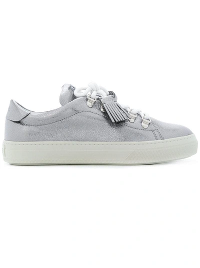 Tod's Classic Lace-up Sneakers In B202 Platino
