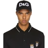 DOLCE & GABBANA DOLCE AND GABBANA BLACK LOGO CAP