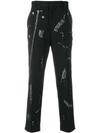 ALEXANDER MCQUEEN SAFETY PIN PRINT TROUSERS,463976QJR7512408600