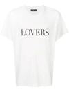 Amiri Lover Tee White Cotton T-shirt