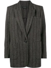 Isabel Marant Grey Pinstripe Kern Blazer