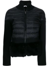 MONCLER MONCLER CARDIGAN WITH A PADDED FRONT - BLACK,94804119799N12406806