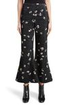 ACNE STUDIOS TYME FLORAL CORDUROY WIDE LEG PANTS,10R174-