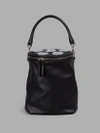 ANDREA INCONTRI ANDREA INCONTRI WOMEN'S BLACK CYLINDRICAL BAG WITH MIRROR DETAILS