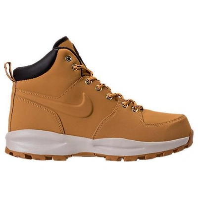 Nike Manoa Leather Boots In Haystack/haystack/velvet Brown