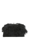 DSQUARED2 CLUTCH WITH MONGOLIAN FUR INSERTS,W17CL2093 1546.2124