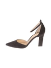 GIANVITO ROSSI CHARCOAL SUEDE MILA PUMP SHOES,8496348