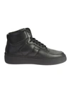 MAISON MARGIELA LEATHER HIGH TOP SNEAKERS,S57WS0157 SY0638 900