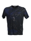 VALENTINO PANTHER AND CAMOUFLAGE COTTON T-SHIRT,8497416