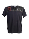 VALENTINO COTTON T-SHIRT WITH EMBROIDERED CUPRUM DETAIL,8497452