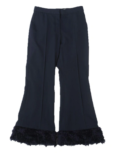 Stella Mccartney Wool Malina Trousers In Blue