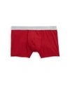 Hanro Cotton Essentials 2-pack Boxer Briefs In Rosso