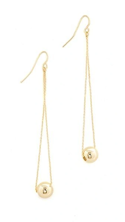 Shashi Evelyn Earrings In Yellow Gold